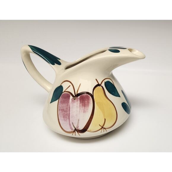 Purinton Pottery 3 QT Dutch Jug Pitcher Apple Pear Ice Lip Slipware - Picture 2 of 7